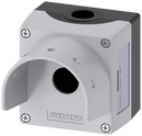 SIEMENS 3SU1851-0AA00-0AH1 Enclosure for command devices, 22 mm, round, metal, gray, 1 command point