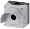 SIEMENS 3SU1851-0AA00-0AH1 Enclosure for command devices, 22 mm, round, metal, gray, 1 command point
