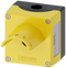 SIEMENS 3SU1851-0AA00-0AG2 Enclosure for command devices, 22 mm, round, metal, yellow, 1 command point