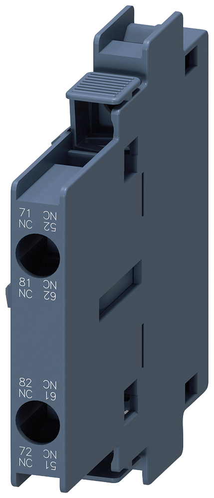 SIEMENS 3RH1921-1EA02 Auxiliary switch 2 NC, EN50005, 10 mm, Sz. S0-S12 for motor contactors, 2-pole