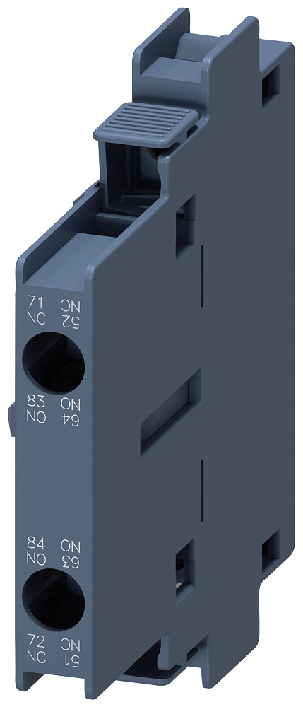 SIEMENS 3RH1921-1EA11 Auxiliary switch 1 NO+1 NC, EN 50005, 10 mm, Sz. S0-S12 motor contactors, 2-pole