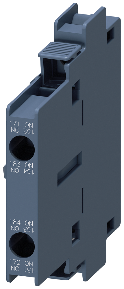 SIEMENS 3RH1921-1KA11 Auxiliary switch 1 NO+1 NC, EN50005, 10 mm, Sz. S3-S12 for motor contactors, 2-pole