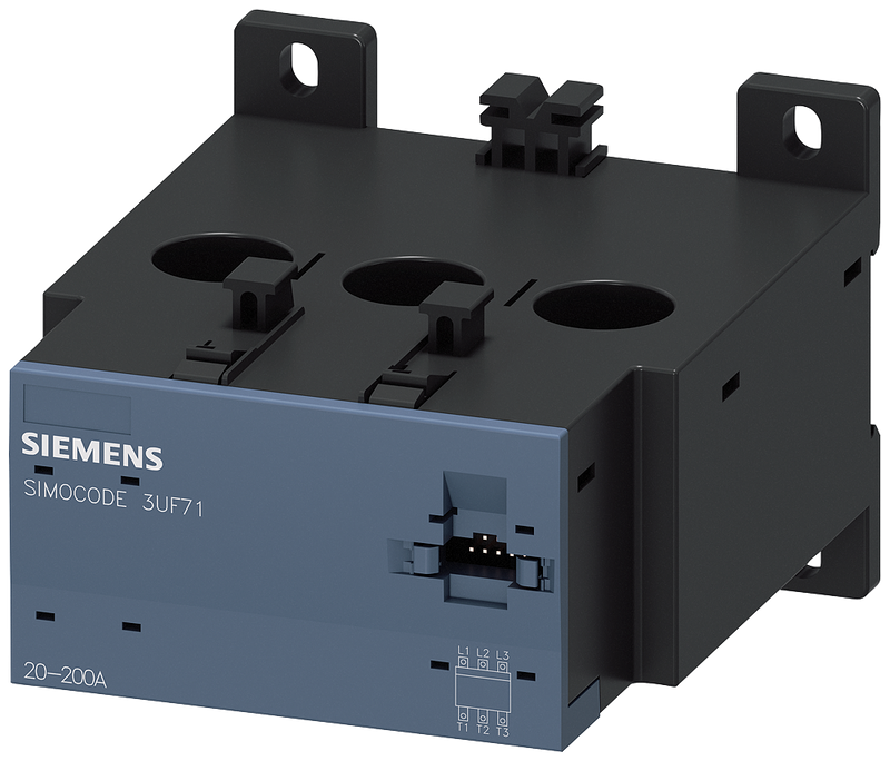 SIEMENS 3UF71031AA000 Current measuring module set current 20...200 A width 120 mm straight-through transformer