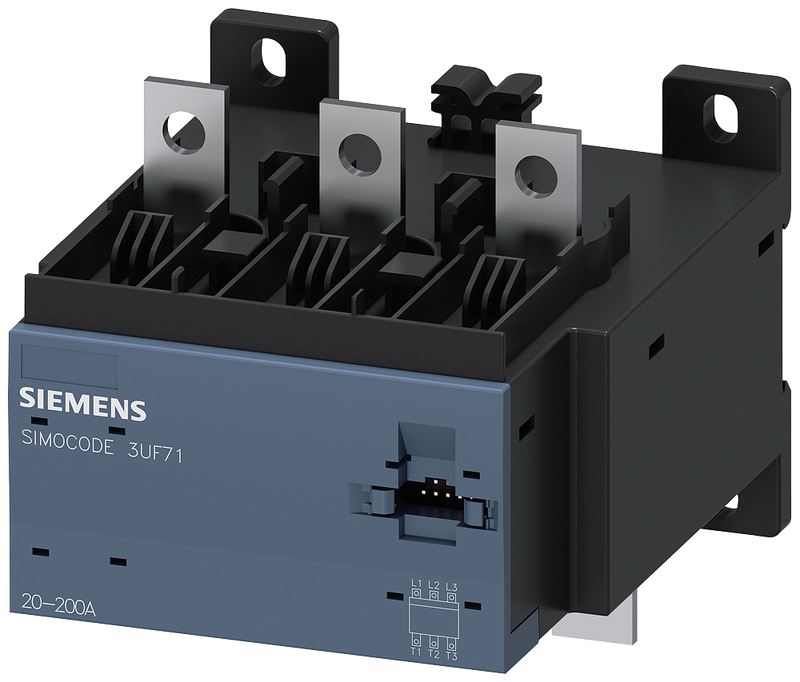 SIEMENS 3UF71031BA000 Current measuring module set current 20...200 A width 120 mm busbar connection