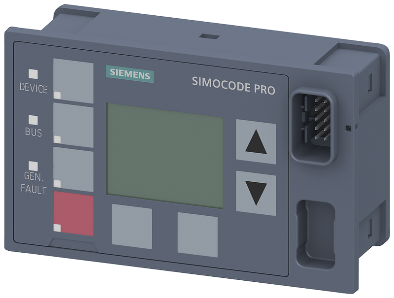 SIEMENS 3UF72101AA010 Operator unit with display, for SIMOCODE pro V, installation in control cabinet door