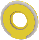 SIEMENS 3SU1901-0BD31-0AA0 Backing plate round for emergency stop mushroom pushbutton, yellow, illuminated, 5 mm thick