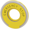 SIEMENS 3SU1901-0BD31-0DA0 Backing plate round for emergency stop mushroom pushbutton, yellow, illuminated