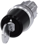 SIEMENS 3SU1050-5JL01-0AA0 Key-operated switch Siemens, w. monitoring, 22 mm, round, metal, shiny, removal I+O+II