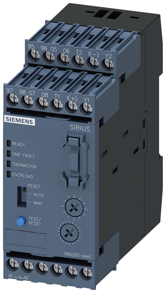SIEMENS 3RB2283-4AA1 Evaluation unit for full motor protection (monostable) S00-S12, Class 5-30