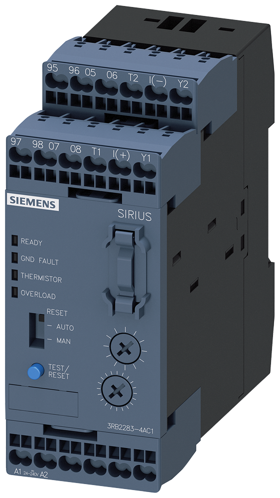 SIEMENS 3RB2283-4AC1 Evaluation unit for full motor protection (monostable) S00-S12, Class 5-30
