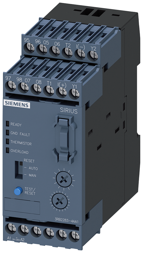 SIEMENS 3RB2383-4AA1 Evaluation unit for full motor protection (bistable) S00-S12, Class 5-30