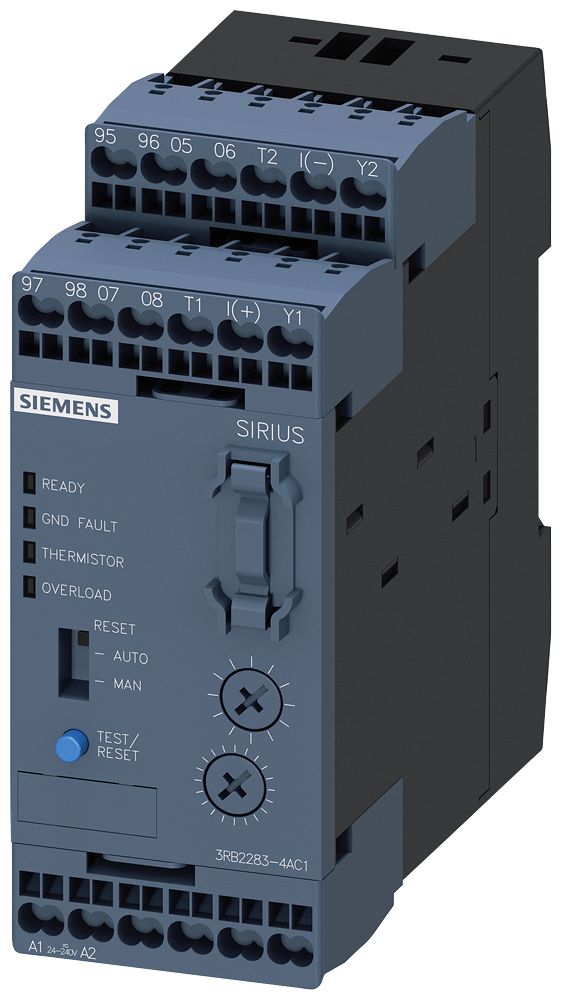 SIEMENS 3RB2383-4AC1 Evaluation unit for full motor protection (bistable) S00-S12, Class 5-30