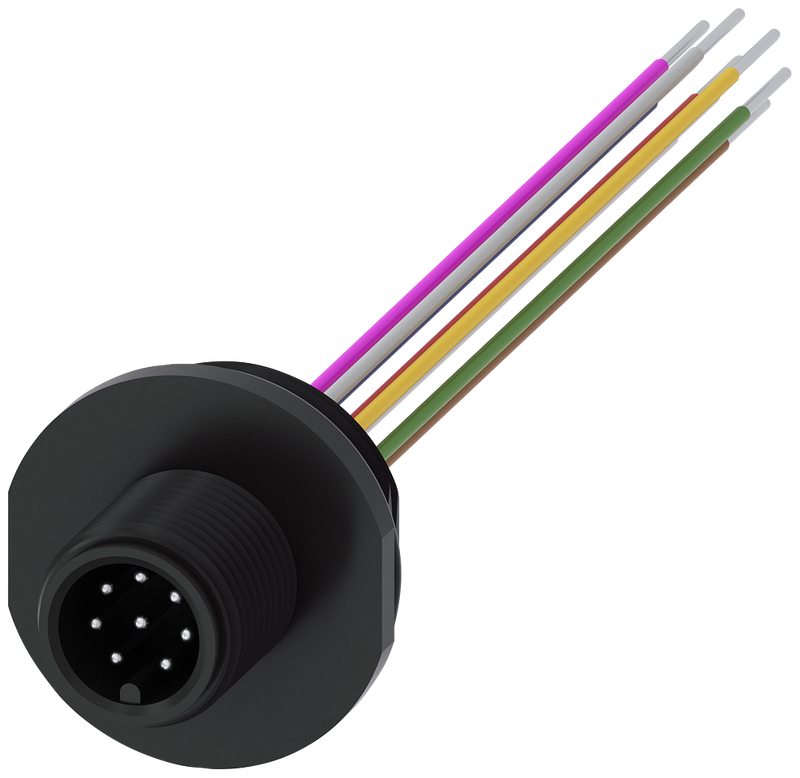 SIEMENS 3SX5100-1SS08 Accessory for 3SE5 position switch, connector plug plastic, M12, 8-pole
