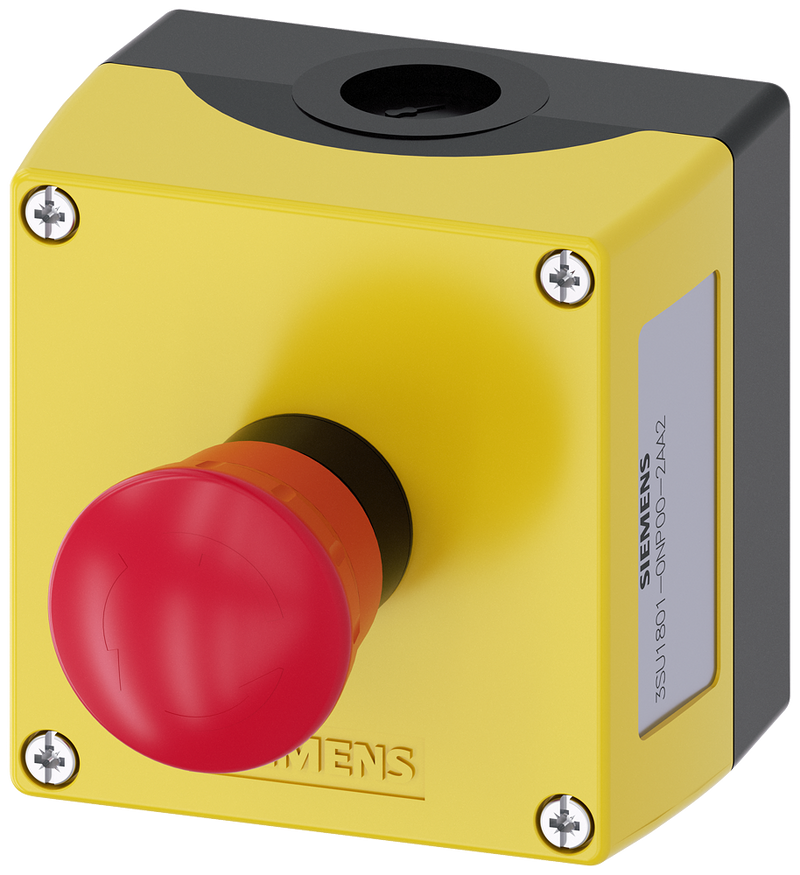 SIEMENS 3SU1801-0NP00-2AA2 Enclosure for command devices, 22 mm, round
