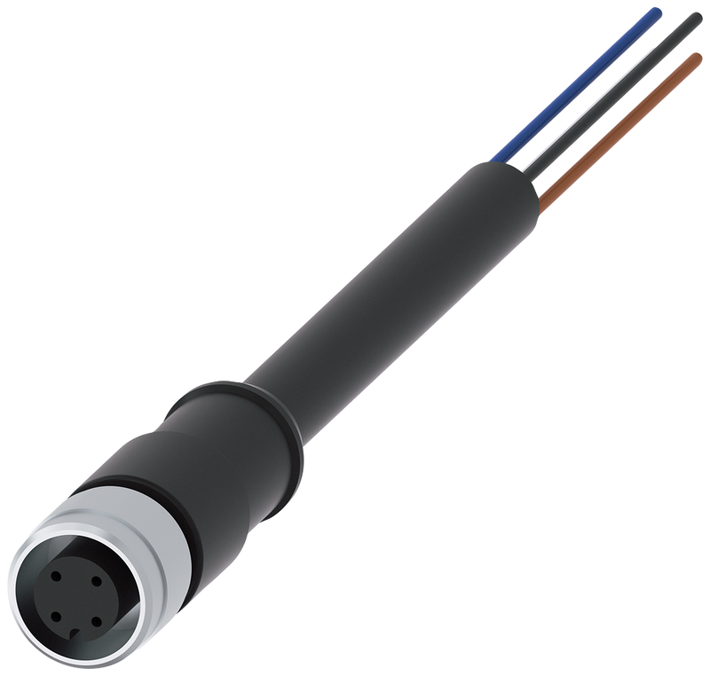 SIEMENS 3SX5601-3SB54 Connection cable with M12 socket 4-pole, 3SE52 with M12 connector 4-pole.