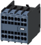SIEMENS 3RH2911-2XA13-0MA0 auxiliary switch, on the front, 1 NO + 3 NC, 51/52, 61/62, 71/72, 83/84, current path: 1 NC, 1 NC, 1 NC, 1 NO, spring-loaded terminal, for contacto...