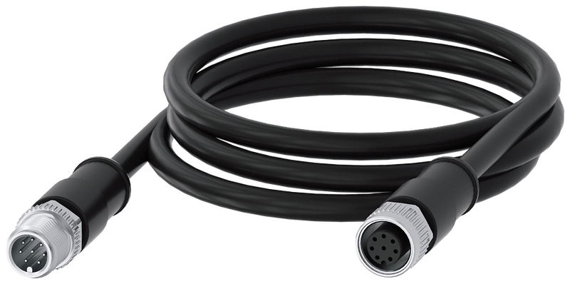 SIEMENS 3SX5601-3SV18 Connecting cable, 1 m, M12 socket 8-pole + M12 connector 8-pole