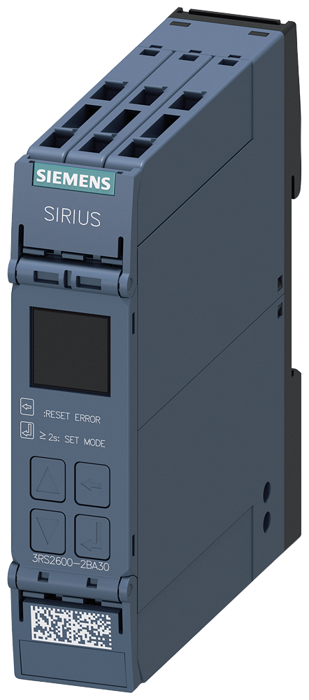 SIEMENS 3RS2600-2BA30 Temperature relay, universal, display, 24 V AC/DC, 2 CO, spring-type terminal