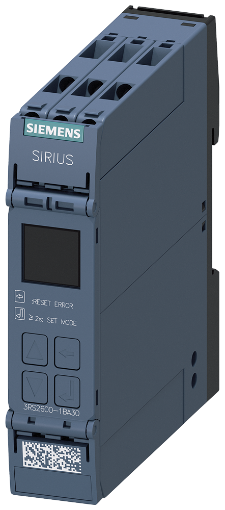 SIEMENS 3RS2600-1BA30 Temperature relay, universal, display, 24 V AC/DC, 2 CO, screw terminal