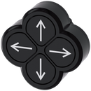 SIEMENS 3SU1000-3FB11-0AU0 Quadruple pushbutton, 22 mm, round, plastic, black, pushbuttons, flat