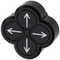 SIEMENS 3SU1000-3FB11-0AU0 Quadruple pushbutton, 22 mm, round, plastic, black, pushbuttons, flat
