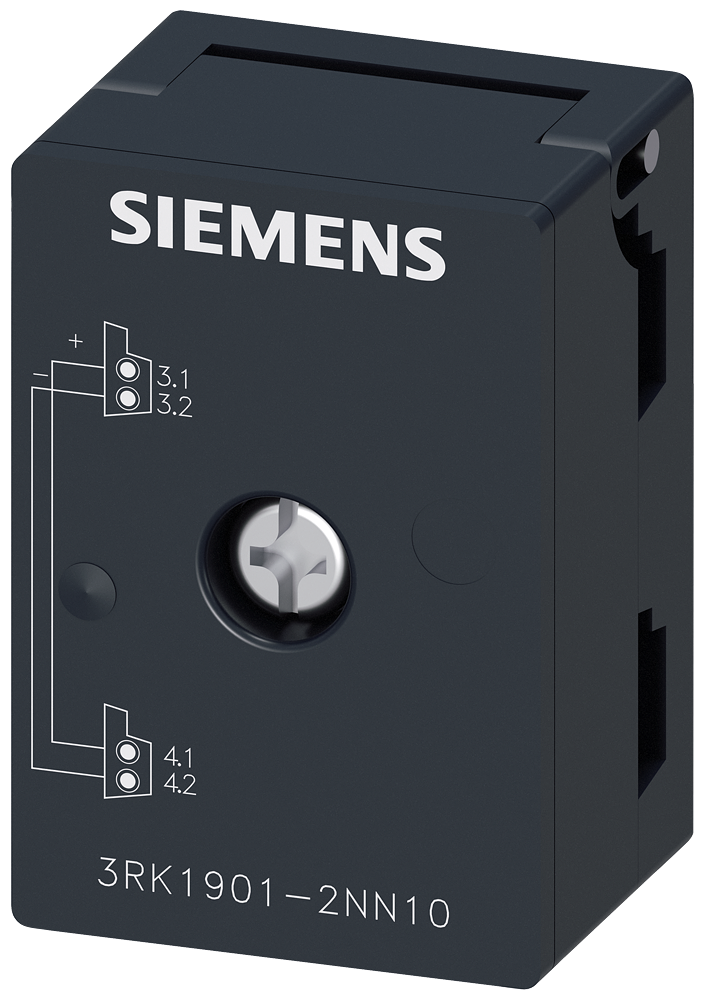 SIEMENS 3RK1901-2NN10 AS-Interface distributor compact for AS-i shaped cable IP 67/68/69K, maximum 8 A