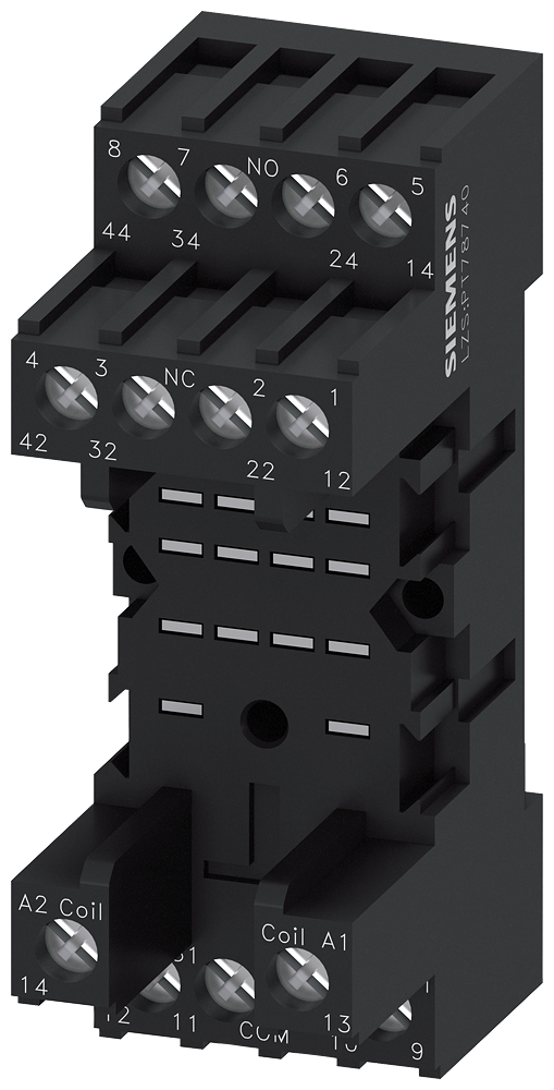 SIEMENS LZS:PT78740 Base for relay with 4 change-over contacts