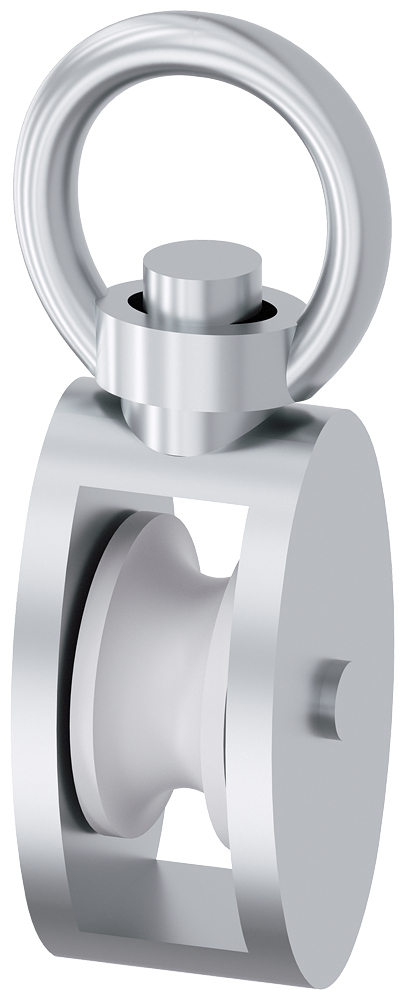 Siemens 3SE7921-1AC Rope roller, rotatable, 4 mm, made of die-cast zinc and polyamide