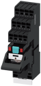 SIEMENS LZS:PT5D5T30 Plug-in relay complete unit 230 V AC, 4 change-over contacts LED module red base