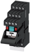 SIEMENS LZS:PT5B5S15 Plug-in relay complete unit 115 V AC, 4 change-over contacts LED module red base