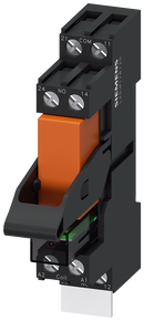 SIEMENS LZS:RT4A4L24 Plug-in relay complete unit 24 V DC, 2 CO, LED module red standard plug-in base