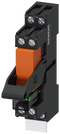 SIEMENS LZS:RT4A4L24 Plug-in relay complete unit 24 V DC, 2 CO, LED module red standard plug-in base