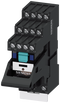 SIEMENS LZS:PT5B5L24 Plug-in relay complete unit 24 V DC, 4 change-over contacts LED module red base