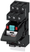 SIEMENS LZS:PT3A5R24 Plug-in relay complete unit 24 V AC, 3 change-over contacts LED module red standard plug-in base