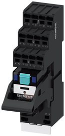 SIEMENS LZS:PT5D5L24 Plug-in relay complete unit 24 V DC, 4 change-over contacts LED module red base