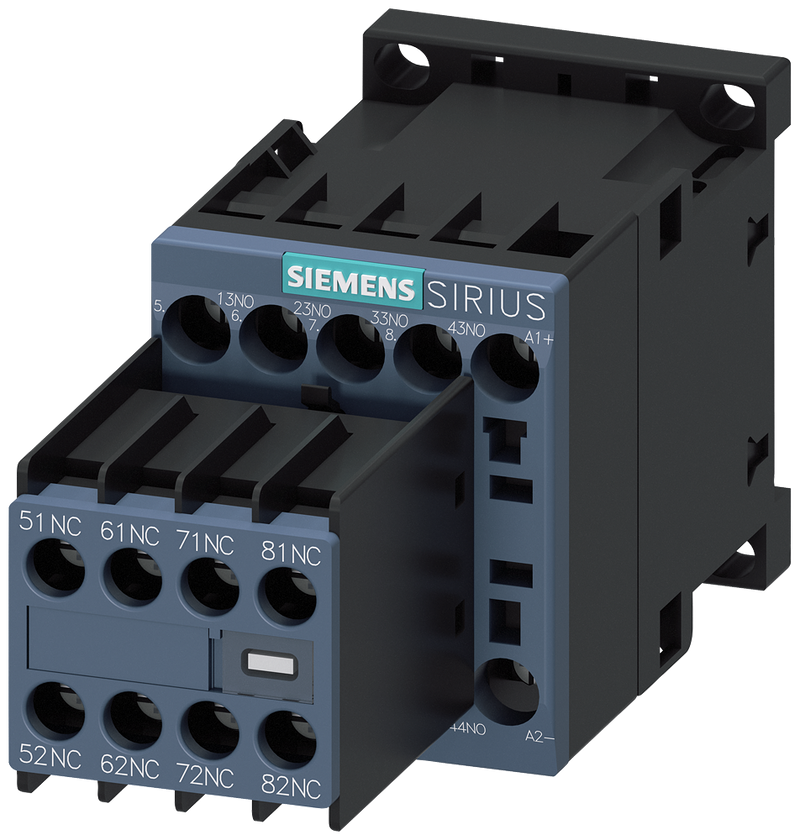 SIEMENS 3RH2344-1BG40 Contactor relay, 4 NO+4 NC, 125 V DC, S00, screw terminal