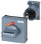 SIEMENS 3RV2926-1B Door-coupling rotary operating mechanism for circuit breaker, S00...S3, 130 mm shaft black