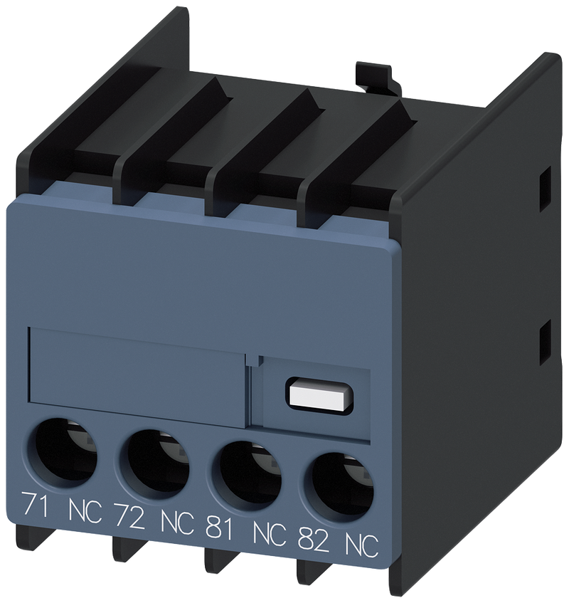 SIEMENS 3RH2911-1MA02 Auxiliary switch, 2 NC, current path, 1 NC, 1 NC, connection from below, screw terminals