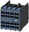 SIEMENS 3RH2911-2XB22-0MA0 Auxiliary switch 11U, front, 2 NO + 2 NC, current path 1 NO, 1 NC, 1 NC, 1 NO, spring-loaded terminals