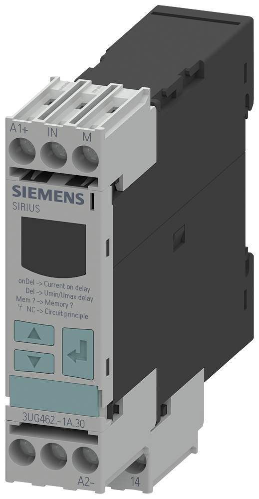 SIEMENS 3UG4622-1AW30 Digital monitoring relay current monitoring, 22.5 mm von 0.1 to 10 A AC/DC