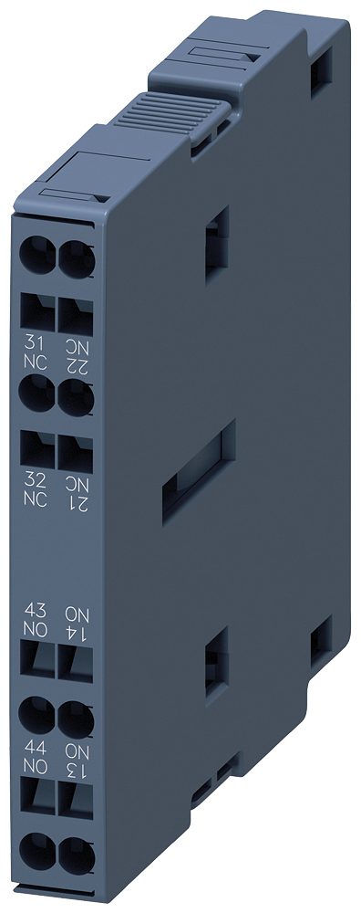 SIEMENS 3RH1921-2DE11 Auxiliary switch, solid-state compatible, EN50012 lateral, 1 NO + 1 NC, encapsulated