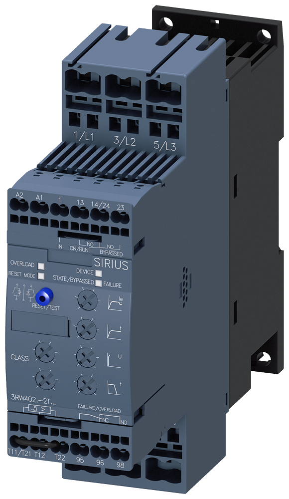 SIEMENS 3RW4027-2TB04 Soft starter S0, 32 A, 15 kW/400 V, 40 degrees, 480-200 V AC, 24 V AC/DC