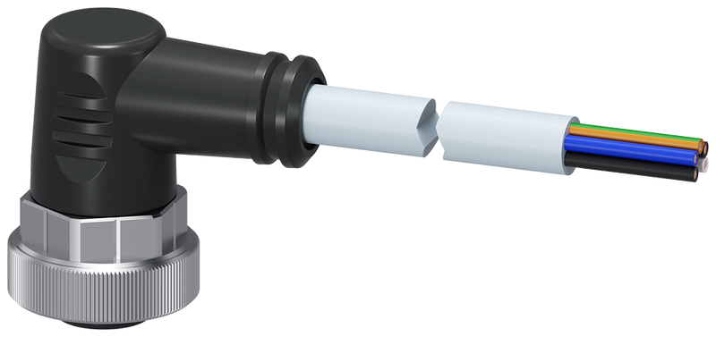 SIEMENS 3RK1902-3GB50 Power line, 5 m, 1x 7/8 angled, 1.5 mm², socket, 5-pole, 24 V