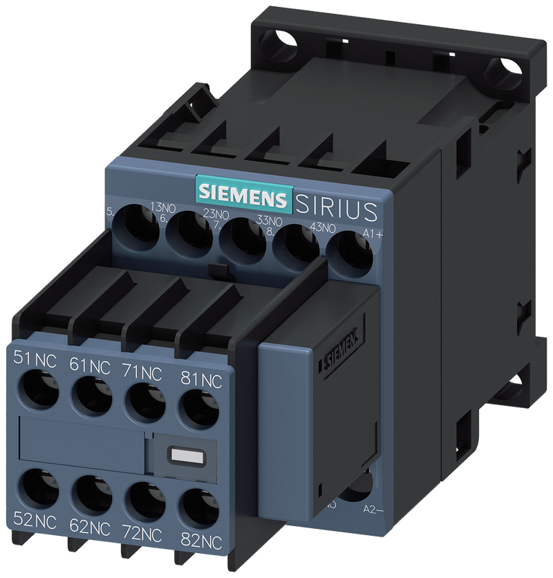 SIEMENS 3RH2344-1DM40 Contactor relay with auxiliary switch 220 V DC Size S00, screw terminal, 4 NC basic unit / EN Varistor plugged on