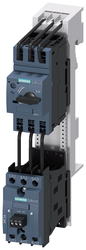 SIEMENS 3RA2210-0HH03-0SB4 Load feeder, reversing starter, S00, 0.55-0.8 A, 24 V DC, 150 kA