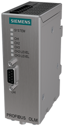 SIEMENS 6GK1503-2CA01 PROFIBUS OLM/P11 V4.1 Optical Link Module, 1x RS-485, 1x BFOC (plastic FOC)
