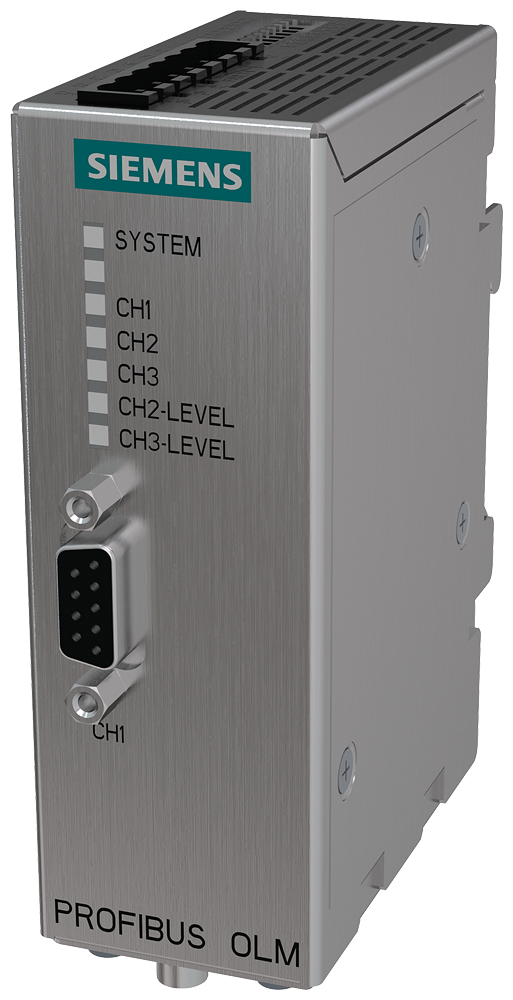 SIEMENS 6GK1503-2CA01 PROFIBUS OLM/P11 V4.1 Optical Link Module, 1x RS-485, 1x BFOC (plastic FOC)