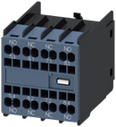 SIEMENS 3RH2911-2GA22 Auxiliary switch, 2 NO+2 NC, current path 1 NO, 1 NC, 1 NC, 1 NO, for contactor relays, S00
