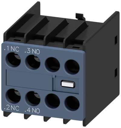 SIEMENS 3RH2911-1HA11 Auxiliary switch 1 NO+1 NC current paths: 1 NC, 1 NO for contactor relays/motor contactors S00/S0