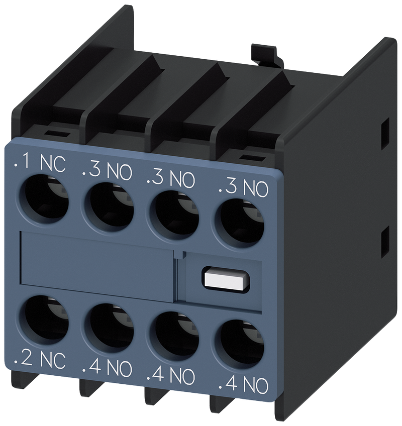 SIEMENS 3RH2911-1HA31 Auxiliary switch 3 NO+1 NC current paths: 1 NC, 1 NO, 1 NO for contactor relays/motor contactors S00/S0